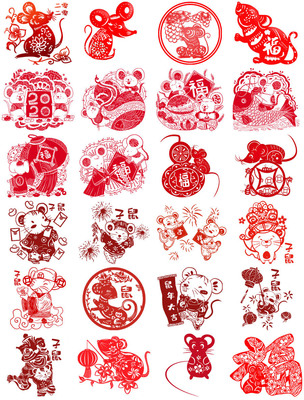 鼠年迎春 窗花剪纸中的传统与现代